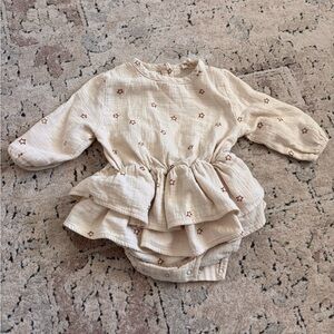 Quincy Mae Cream Star Print One Piece